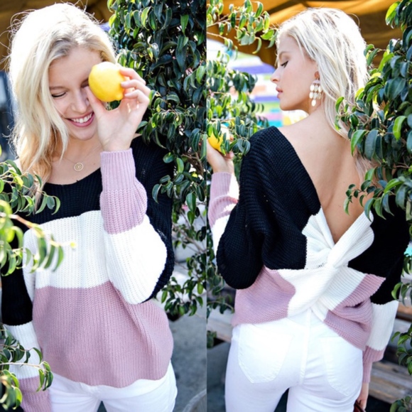 Twist Back Sweater - Picture 4 of 5